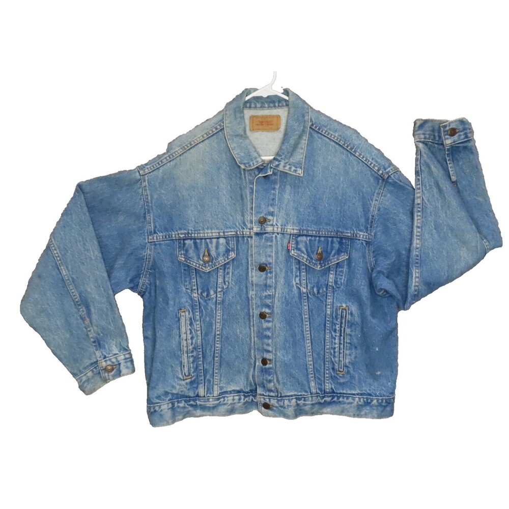 Levi's Trucker Denim Jacket Coat Vintage 80s/90s Made In USA Model 70507 0214 XL